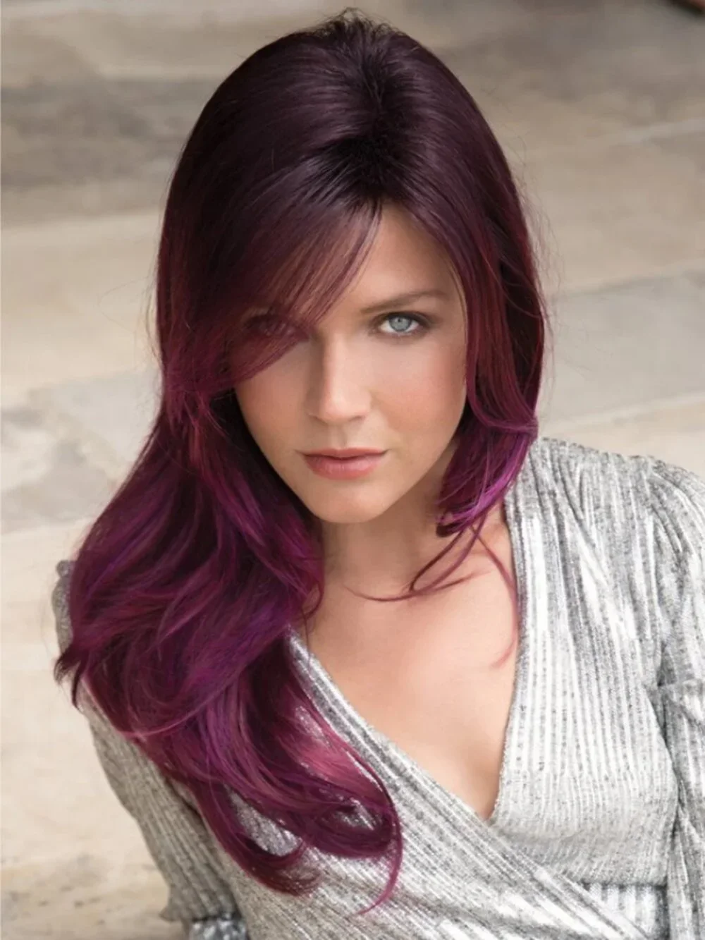 Noriko Angelica Large | Synthetic Plum Wig (Basic Cap)